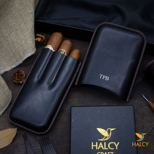 Bao Cigar 3 điếu da Veg