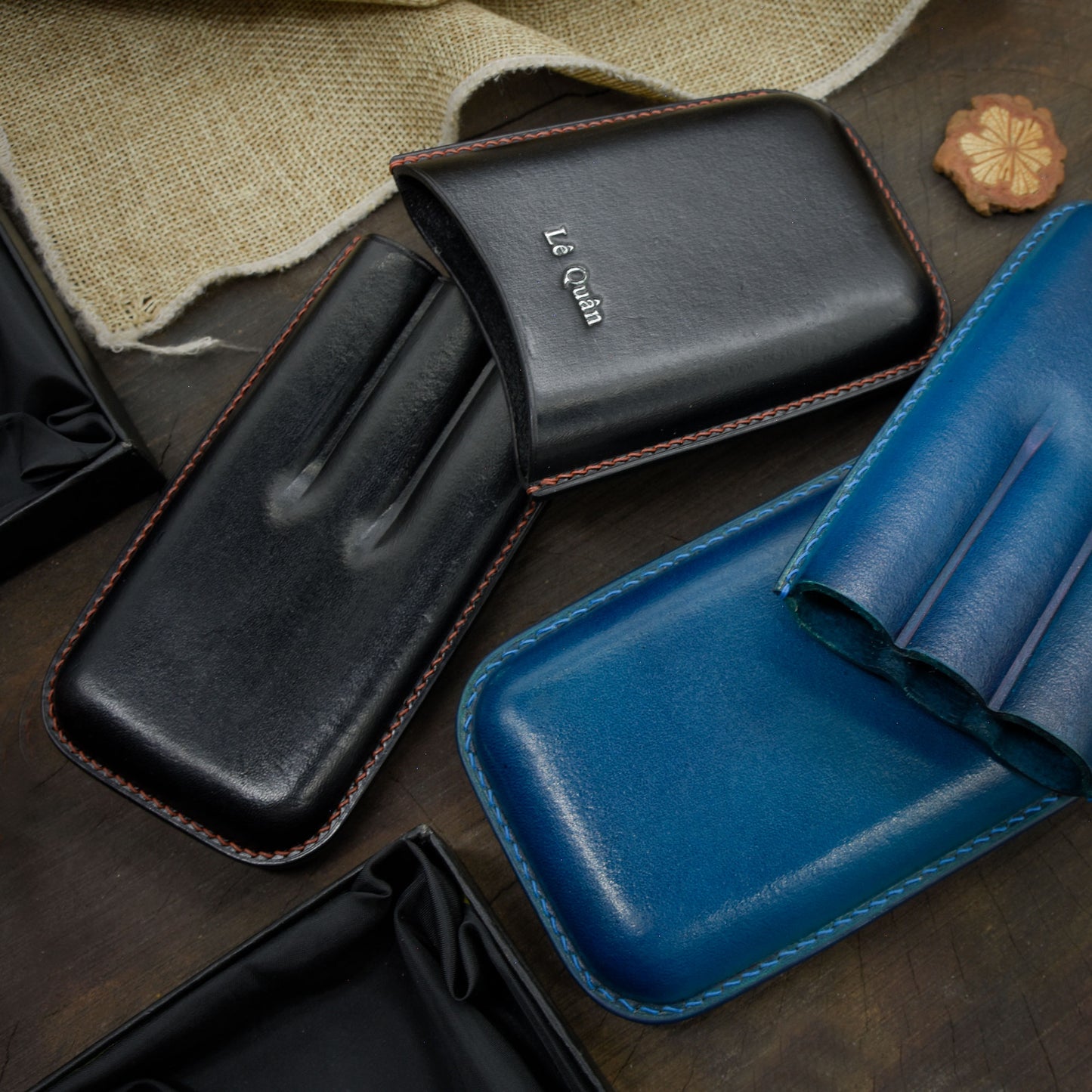 Bao da xì gà Full grain leather