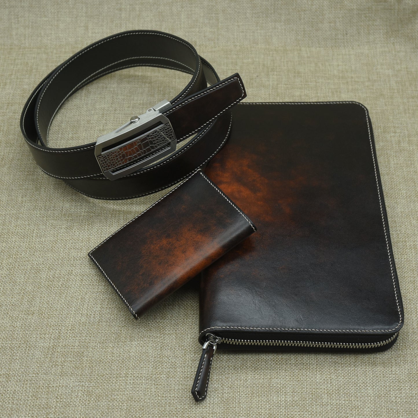 VÍ ZIP NỮ HANDMADE PATINA - DA VEG
