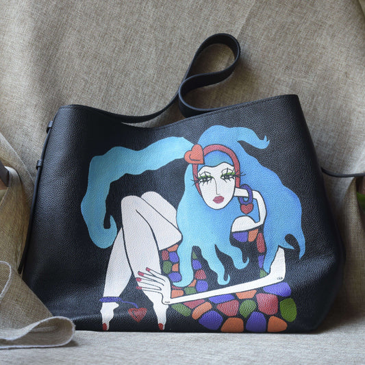 Túi Buckle Blue Girl bag