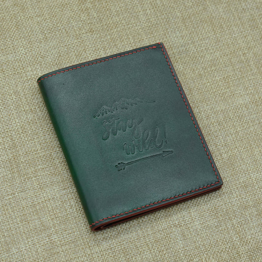 VÍ HANDMADE PATINA DẬP - DÁNG ĐỨNG - DA VEG