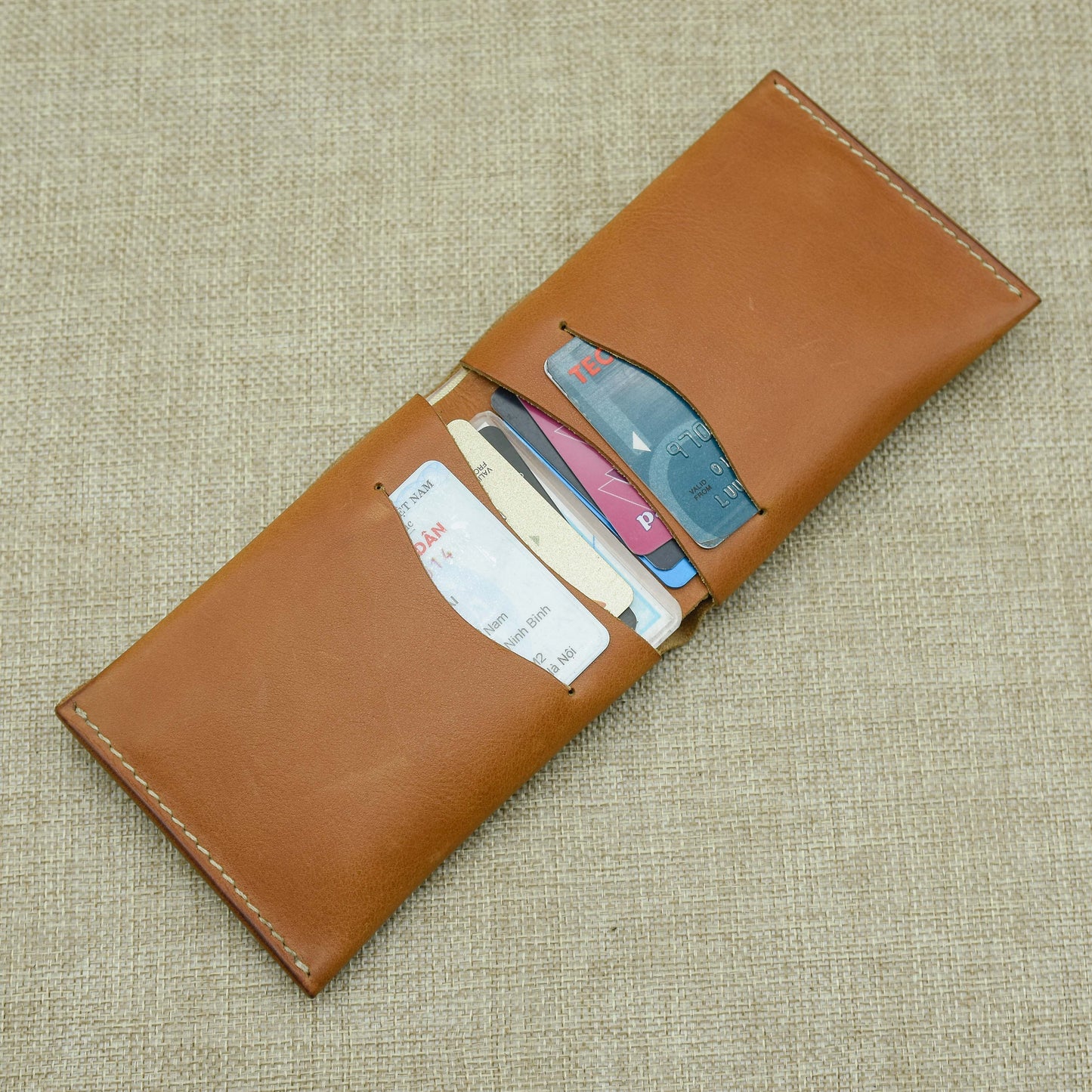 VÍ HANDMADE - DÁNG NGANG - DA VACHETTA