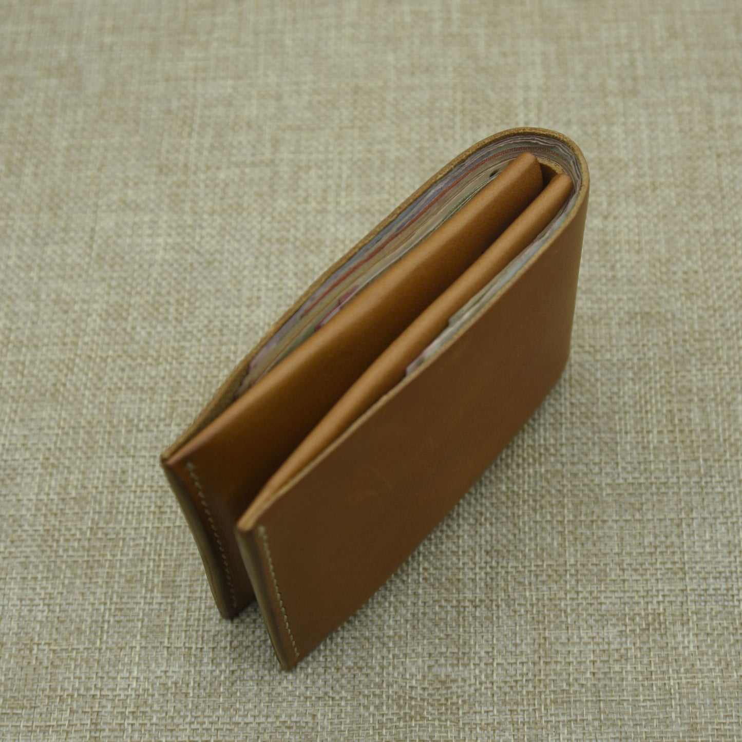VÍ HANDMADE - DÁNG NGANG 2 - DA VACHETTA - VẼ HÌNH THEO YÊU CẦU