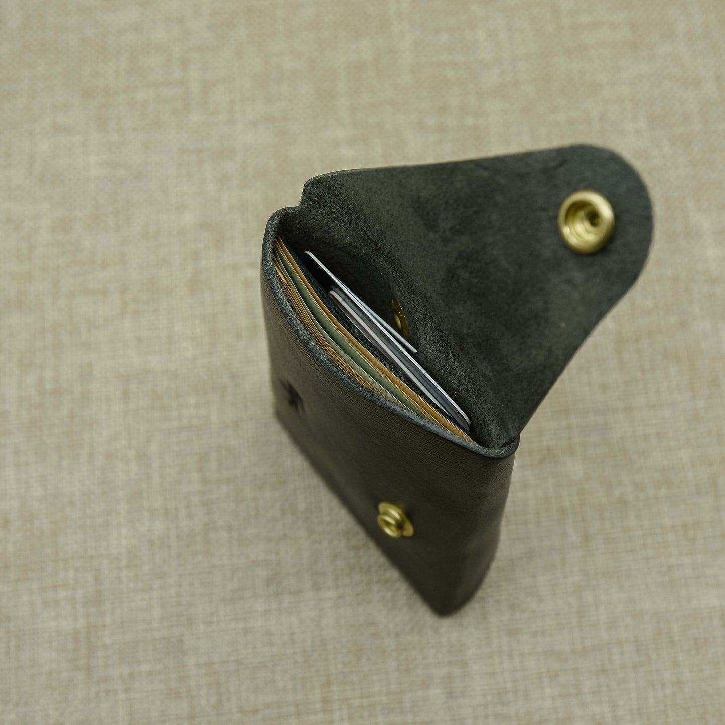 VÍ GẬP HANDMADE MINI - DA VACHETTA