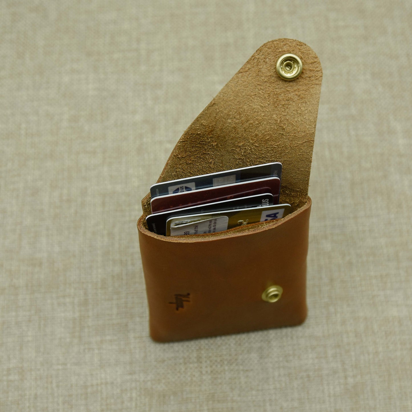 VÍ GẬP HANDMADE MINI - DA VACHETTA