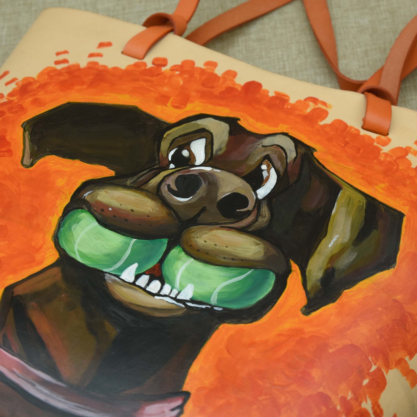 Túi Tote bag da Veg Ý, vẽ hình theo yêu cầu