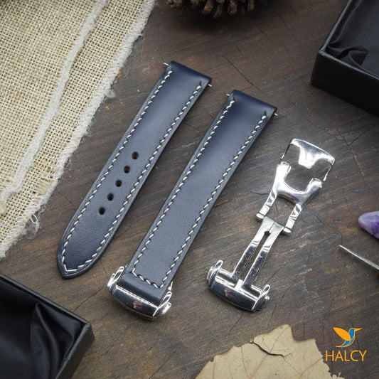 Dây đồng hồ Da Vache Hunter - Khóa Omega