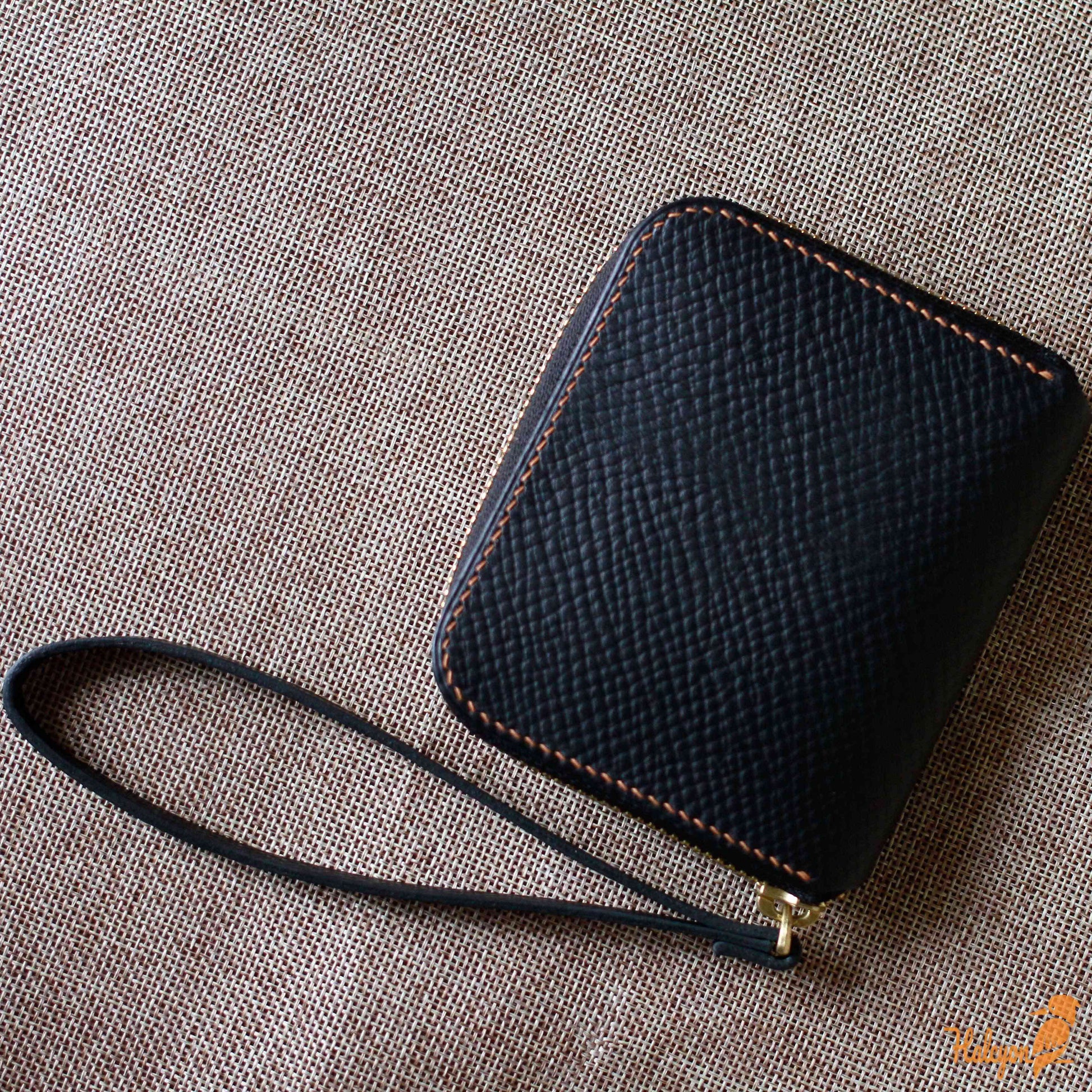 Ví Zip mini da Hatch Grain của Horween Mỹ - Halcyon VN