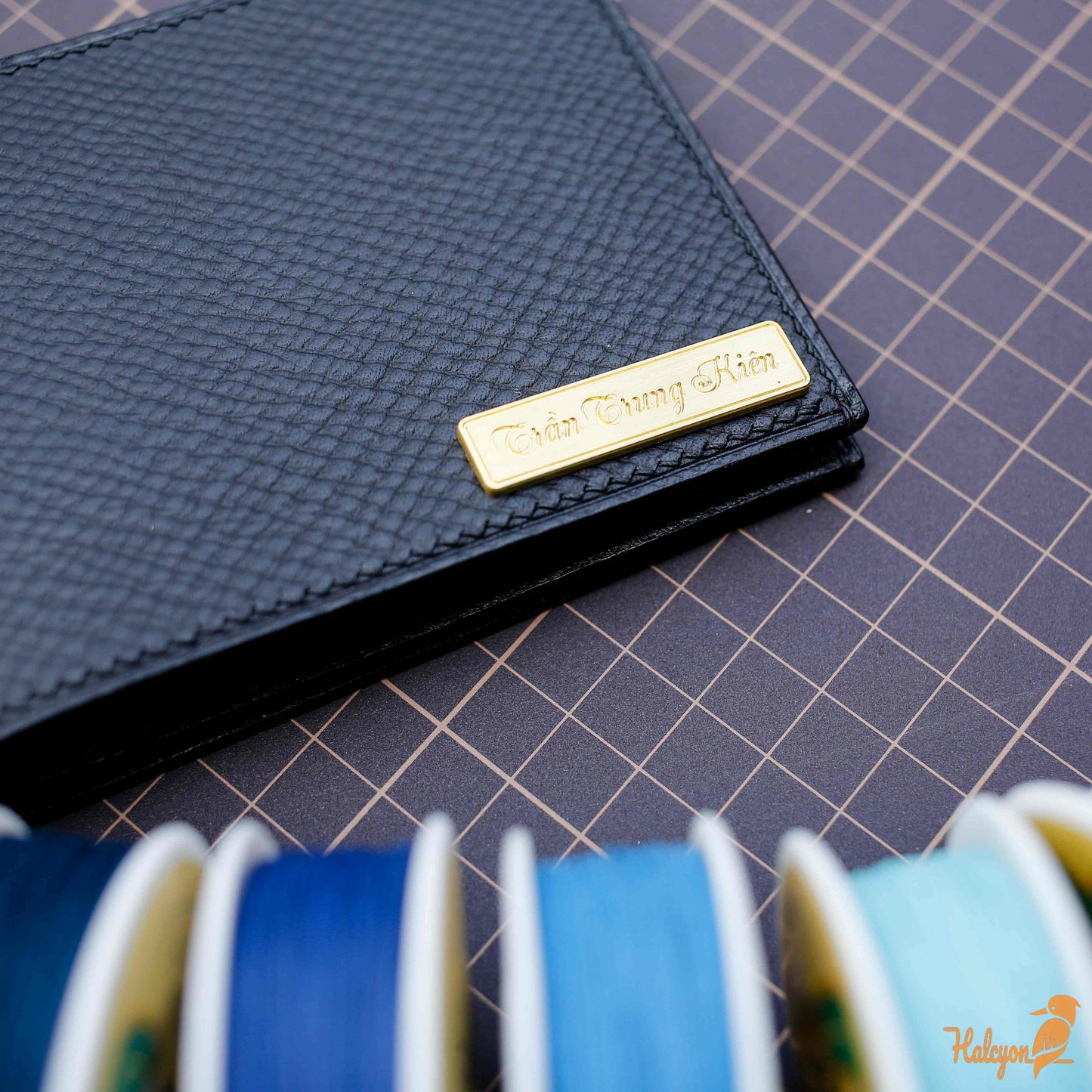 Ví ngang da Hatch grain của Horween Mỹ - Halcyon VN