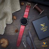 Dây đồng hồ  làm thủ công từ da kỳ đà Java - đủ size cho nhiều loại đồng hồ - Chốt tháo lắp nhanh- Lựa chọn màu khóa