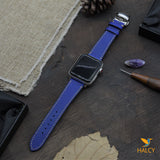 Dây đồng hồ Apple Watch làm thủ công từ da bê Epsom Pháp - Khóa bướm,  lựa chọn màu khóa