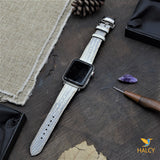 Dây đồng hồ Apple Watch làm thủ công từ Da Kỳ Đà Thái Lan - Khoá Bướm