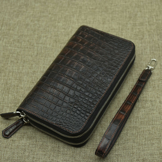 Clutch nam da cá sấu