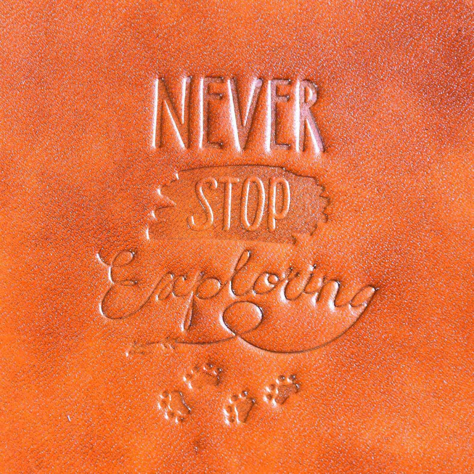 Hình dập nhiệt Never Stop Exploring/MP045 - Halcyon VN